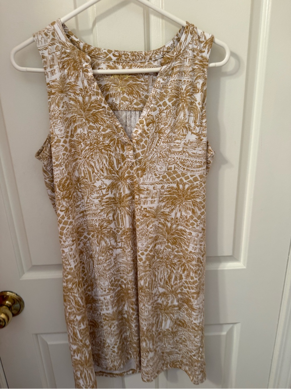 Lilly Pulitzer Dev Dress NWT Sand Bar Palm Beach Paradise Print Size Small
